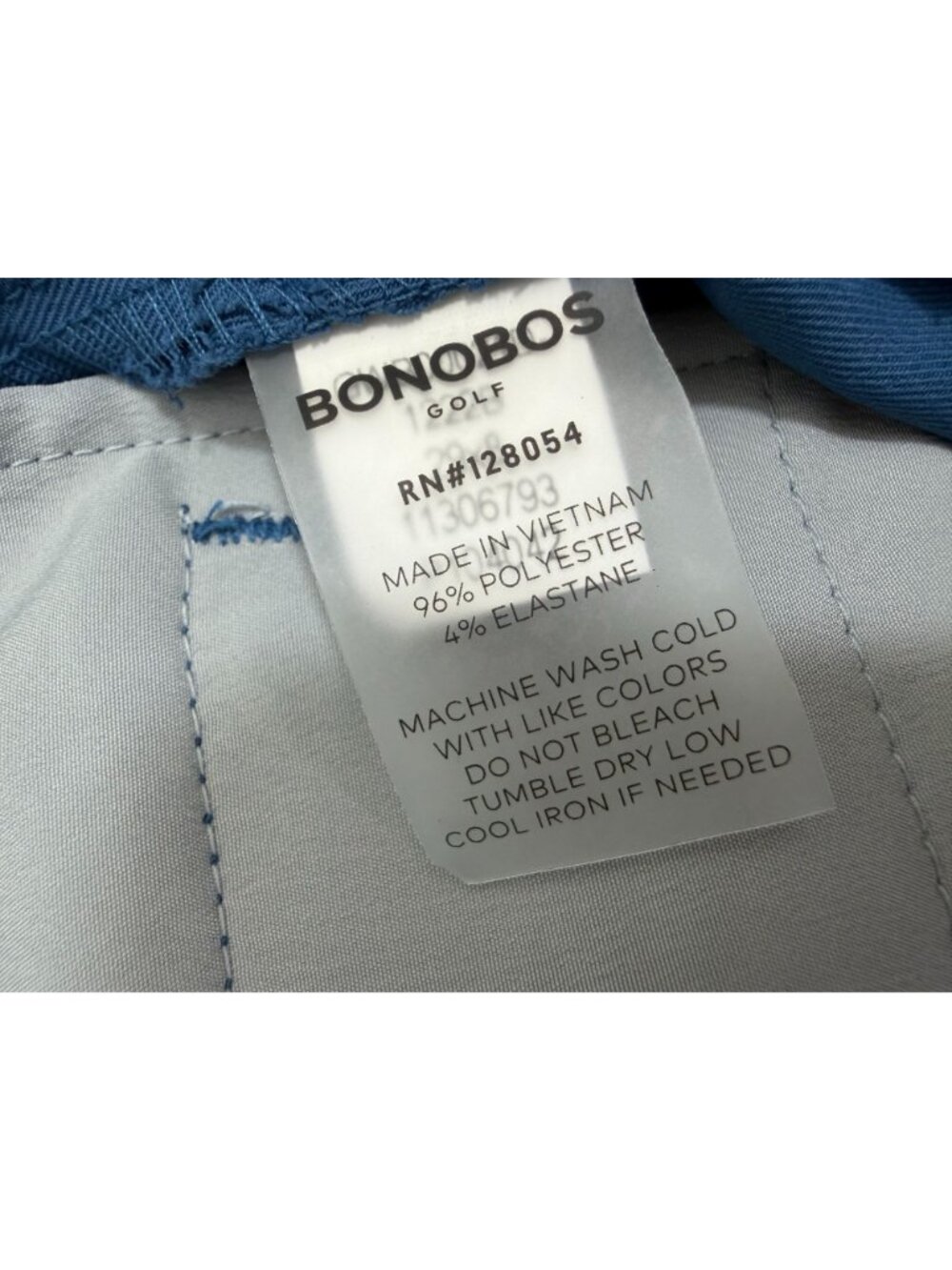 Bonobos Golf Shorts Mens 29 Blue 8” Inseam Performance Stretch Chino Flat Front - Picture 5 of 11